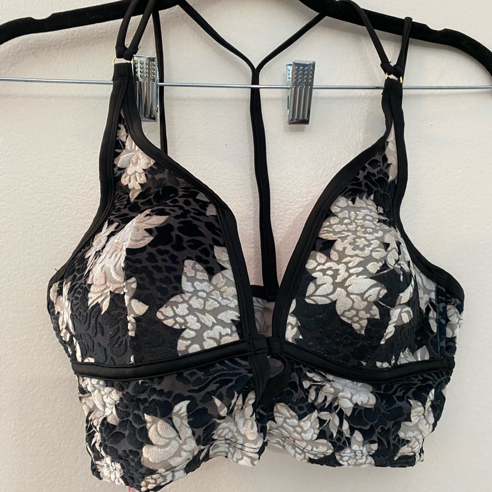 Pink by VS Velvet Bralette Medium